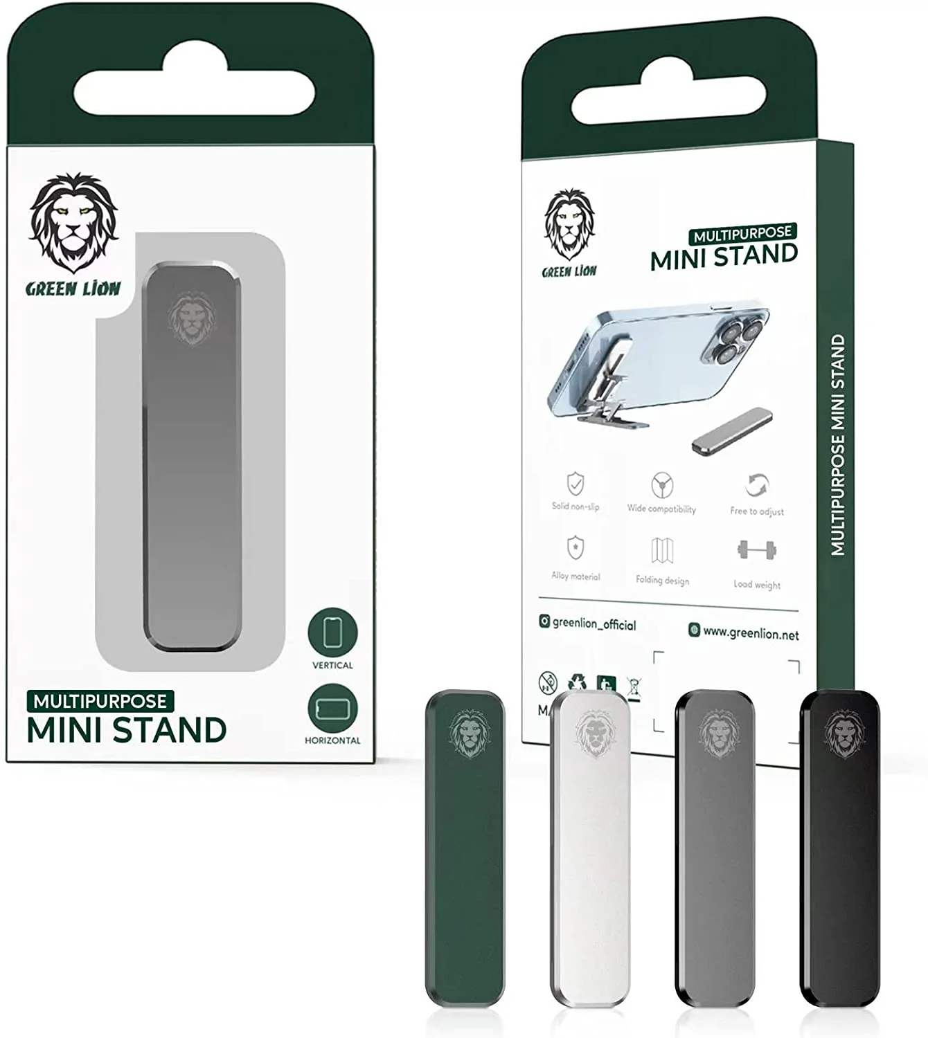 Green Multipurpose Mini Stand - Black - Image 3